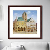 картина: the old town hall of amsterdam, 1657г. в Москве