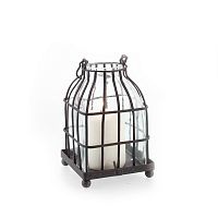 подсвечник-фонарь металлический со стеклом bird in cage i, 15 см в Москве