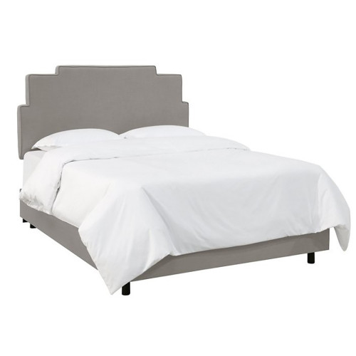 кровать двуспальная 160х200 серая paxton gray linen в Москве