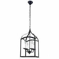 дизайнерская подвесная люстра spot light cage 9500404 черная в Москве