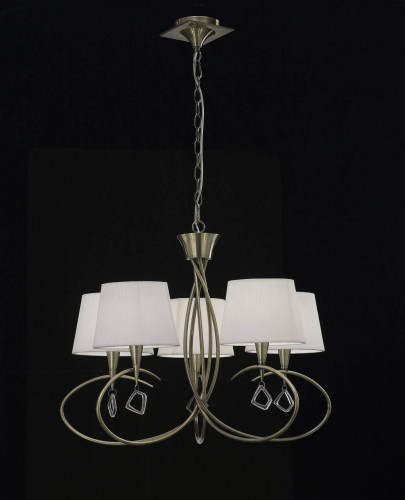 подвесная люстра mantra mara antique brass 1621 в Москве