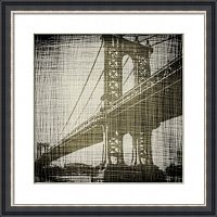 постер с паспарту в раме bridges of new york в Москве