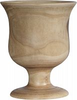 ваза кубок деревянная 17х22 см goblet в Москве
