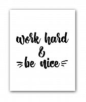 Постер Be nice А3