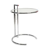 стол журнальный eileen gray style cocktail table e-1027 прозрачный в Москве