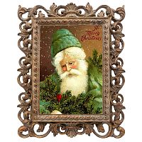 репродукция старинной рождественской гравюры a marry christmas в Москве