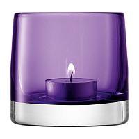 подсвечник стеклянный фиолетовый для чайной свечи light colour, 8,5 см в Москве