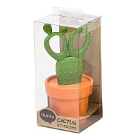 ножницы cactus с держателем, оранжевые с зеленым в Москве