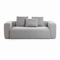 диван blok sofa 2 светло-серый от la forma (ex julia grup) в Москве