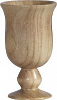 ваза кубок деревянная 13,5х18 см goblet в Москве