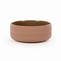 тарелка tactile диаметр 15 коричневый в Москве