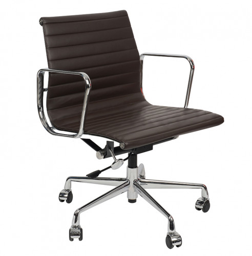 кресло eames style кофейная кожа в Москве