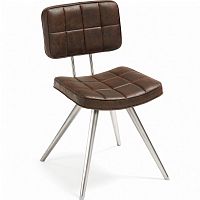 стул lola seat pu brown ножки из нержаеющей стали c589u09 от la forma (ex julia grup) в Москве