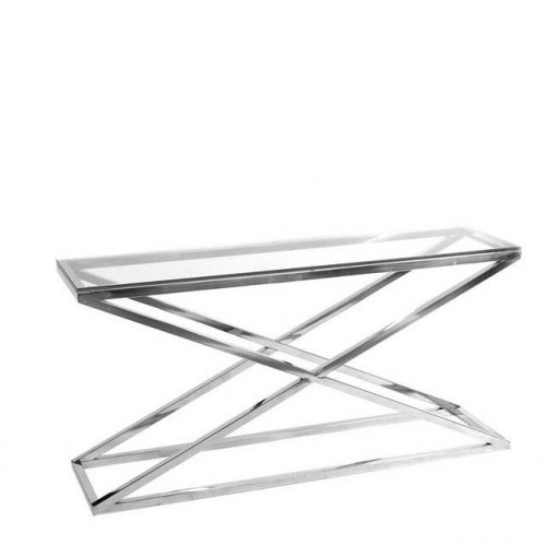 консоль criss cross от eichholtz хром в Москве