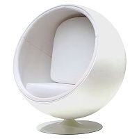 кресло eero ball chair белое в Москве