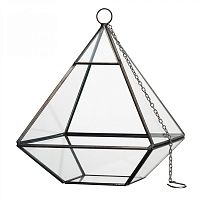 флорариум стеклянный с подвесом diamond shape в Москве
