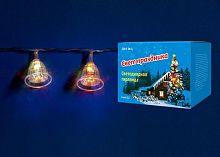 светодиодная гирлянда «колокольчики» 280см rgb (07919) uniel uld-s0280-020/dta rgb ip20 bells в Москве
