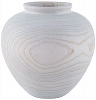 ваза деревянная объемная 32 см vanessa белая в Москве