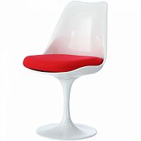 стул eero saarinen style tulip chair красная подушка в Москве