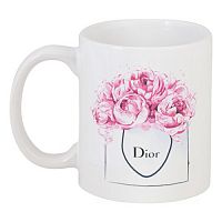 кружка с рисунком dior peonies в Москве