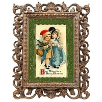 репродукция старинной рождественской гравюры best wishes в Москве