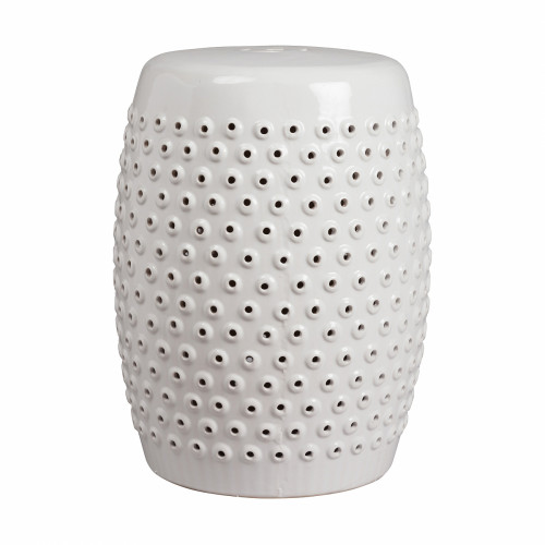 керамический столик-табурет cutwork garden stool белый в Москве