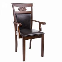 стул деревянный кресло luiza dirty oak / dark brown в Москве