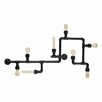 потолочная люстра ideal lux plumber pl8 nero в Москве