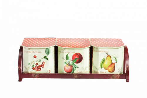 набор емкостей для хранения на подставке fruits в Москве