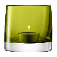 подсвечник стеклянный зеленый для чайной свечи light colour, 8,5 см в Москве